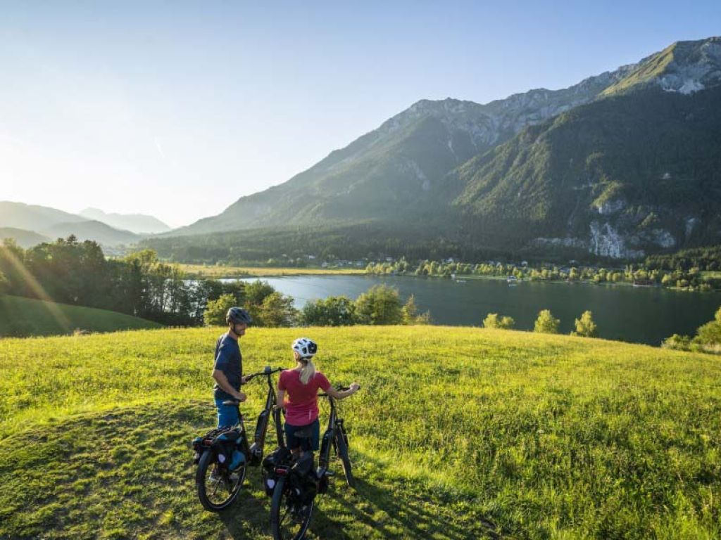 Chalet Presseggersee fietsen in het Gailtal op de R3 en MTB in Nassfeld Bike World