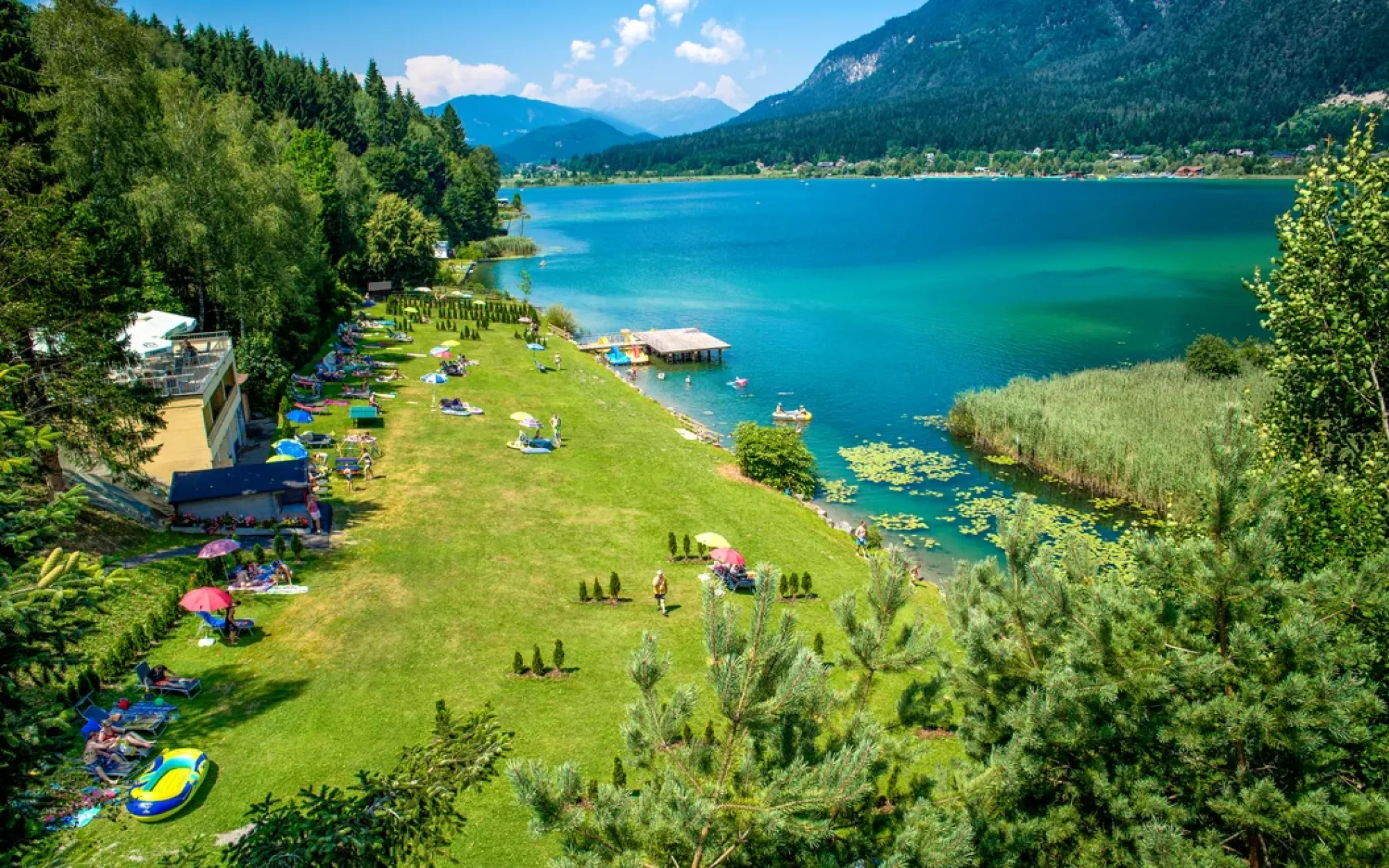 Chalet Presseggersee op 5 minuten lopen van de Presseggersee en de uitvalsbasis voor 950 km. MTB plezier